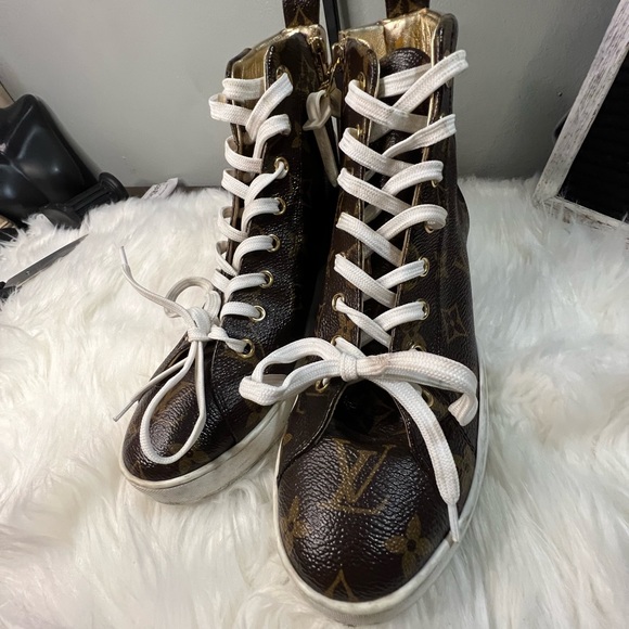 Louis Vuitton Shoes Louis Vuitton High Top Sneakers 37 Read Description Poshmark